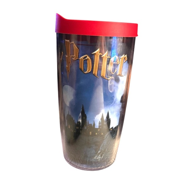 Harry Potter Hogwarts Tervis Tumbler 16 Oz Double Walled Hot Cold Drink Lid Red - Picture 2 of 4